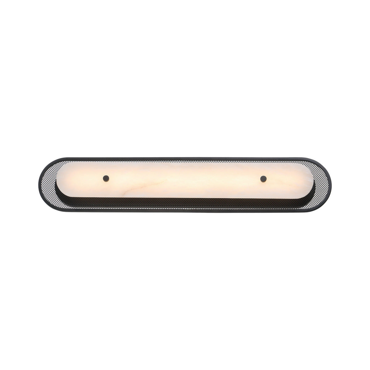 Eurofase Lighting Tramore 30" 1-Light Integrated LED Alabaster Shade Matte Black Steel Wall Sconce