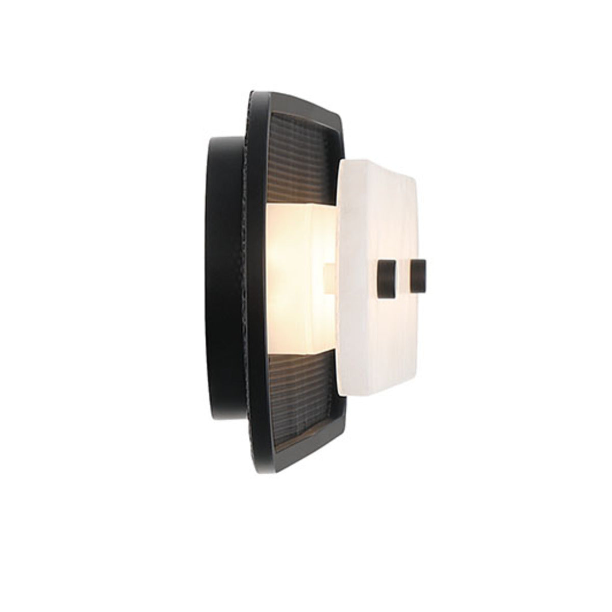 Eurofase Lighting Tramore 30" 1-Light Integrated LED Alabaster Shade Matte Black Steel Wall Sconce