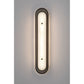 Eurofase Lighting Tramore 30" 1-Light Integrated LED Alabaster Shade Matte Black Steel Wall Sconce
