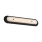 Eurofase Lighting Tramore 30" 1-Light Integrated LED Alabaster Shade Powder Coat Black Steel Wall Sconce