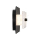 Eurofase Lighting Tramore 30" 1-Light Integrated LED Alabaster Shade Powder Coat Black Steel Wall Sconce