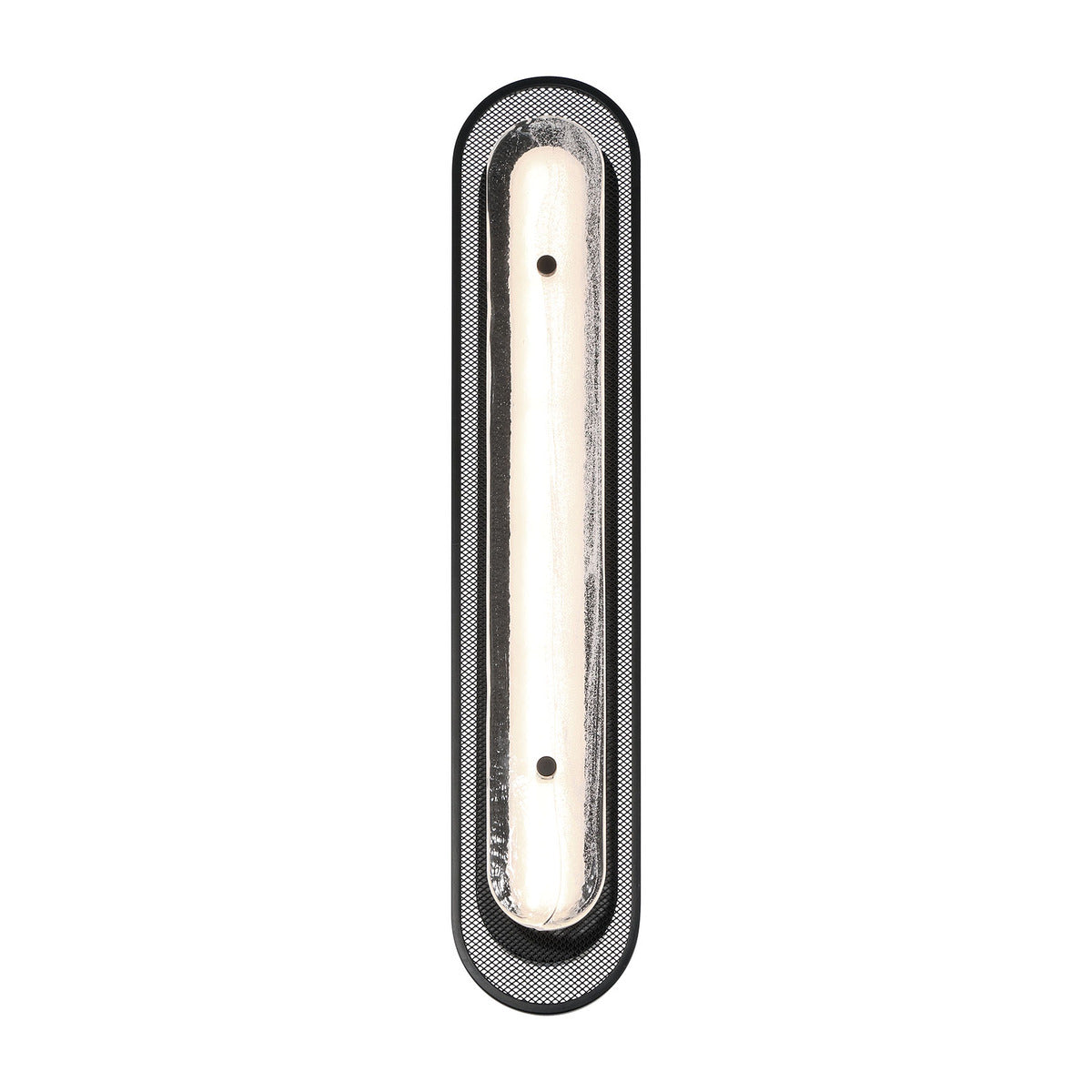 Eurofase Lighting Tramore 30" 1-Light Integrated LED Glass Shade Matte Black Steel Wall Sconce