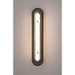 Eurofase Lighting Tramore 30" 1-Light Integrated LED Glass Shade Matte Black Steel Wall Sconce