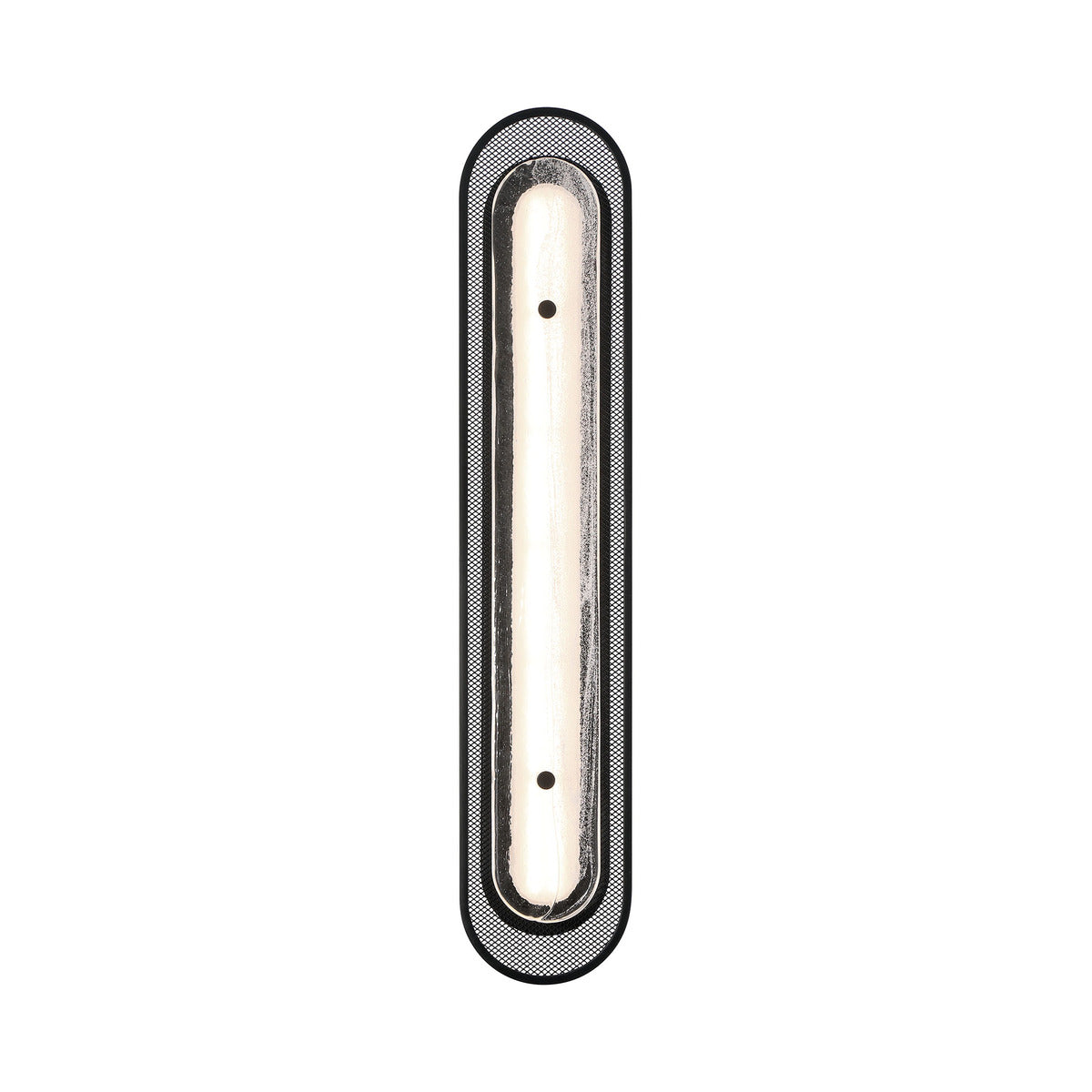 Eurofase Lighting Tramore 30" 1-Light Integrated LED Glass Shade Matte Black Steel Wall Sconce