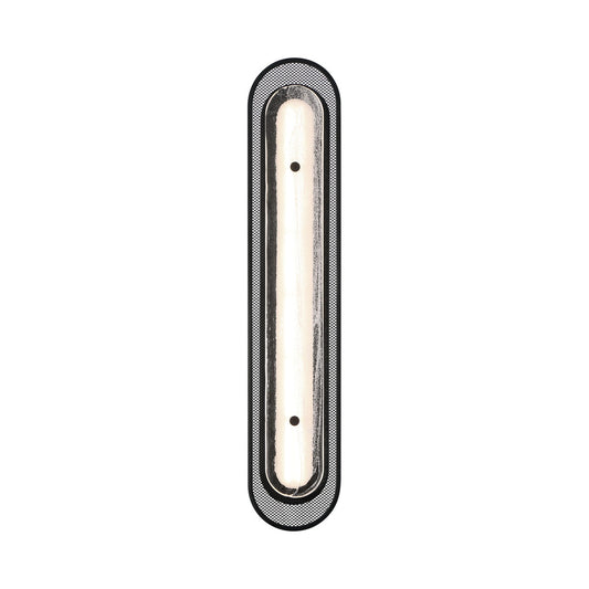 Eurofase Lighting Tramore 30" 1-Light Integrated LED Glass Shade Matte Black Steel Wall Sconce