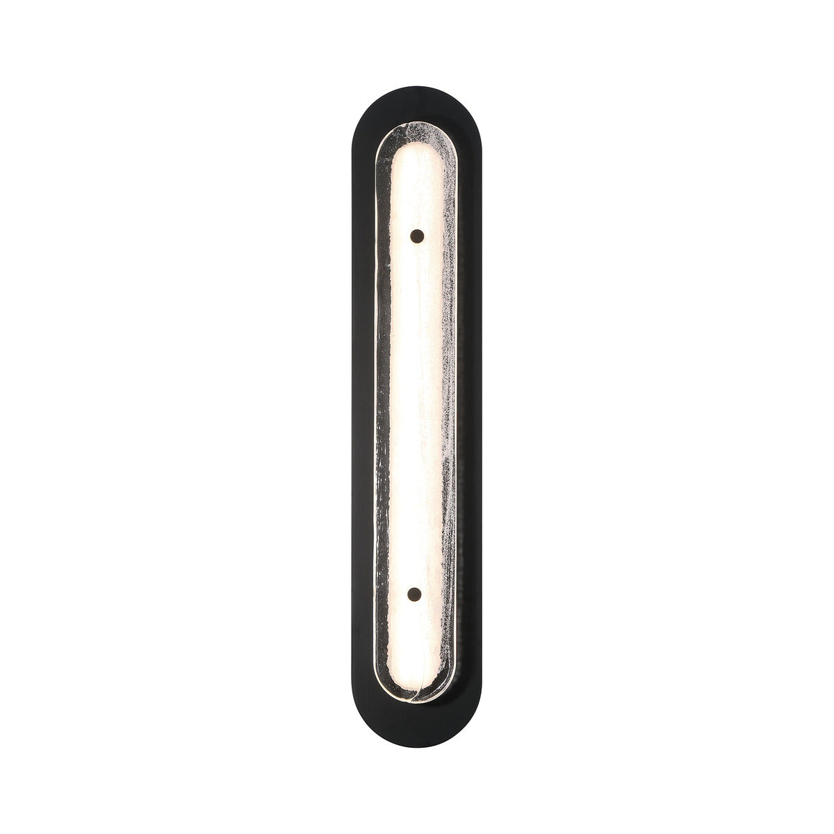 Eurofase Lighting Tramore 30" 1-Light Integrated LED Glass Shade Powder Coat Black Steel Wall Sconce
