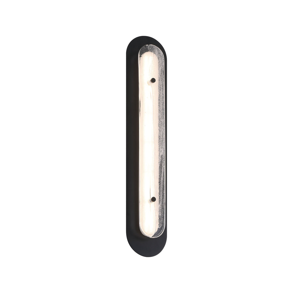 Eurofase Lighting Tramore 30" 1-Light Integrated LED Glass Shade Powder Coat Black Steel Wall Sconce
