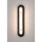 Eurofase Lighting Tramore 30" 1-Light Integrated LED Glass Shade Powder Coat Black Steel Wall Sconce
