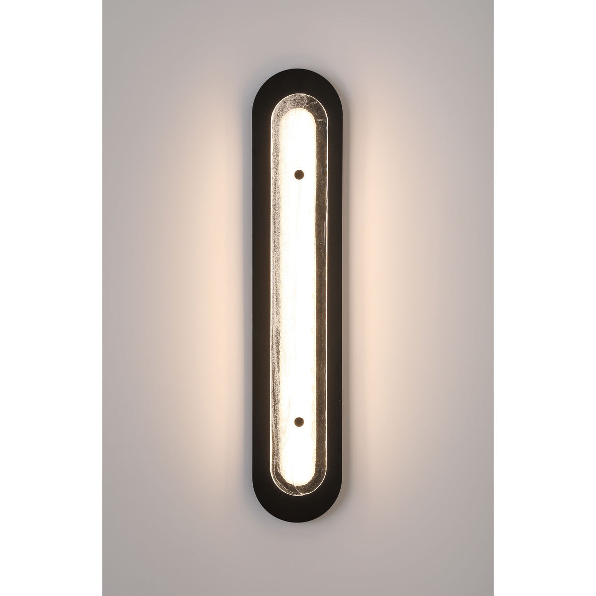 Eurofase Lighting Tramore 30" 1-Light Integrated LED Glass Shade Powder Coat Black Steel Wall Sconce