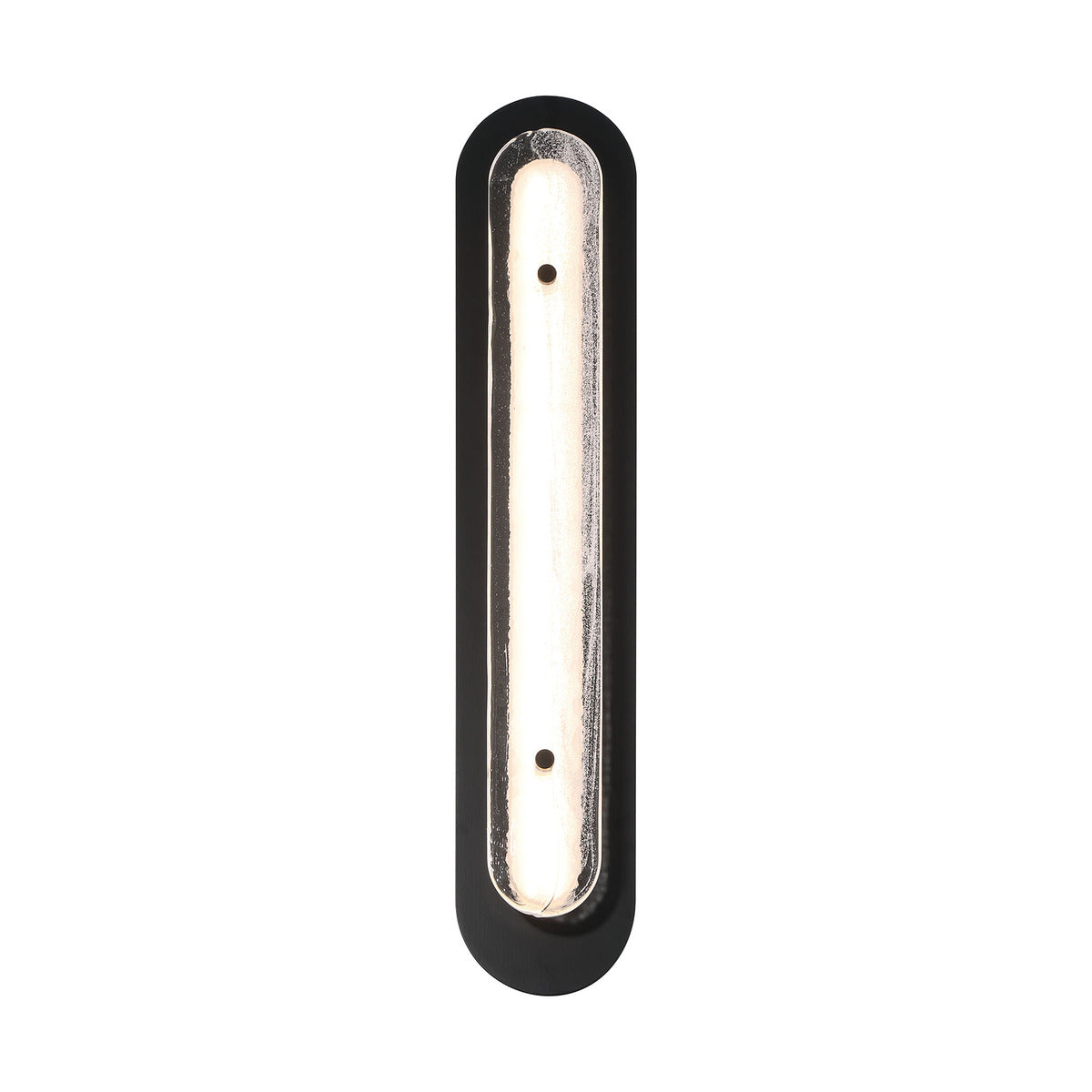 Eurofase Lighting Tramore 30" 1-Light Integrated LED Glass Shade Powder Coat Black Steel Wall Sconce