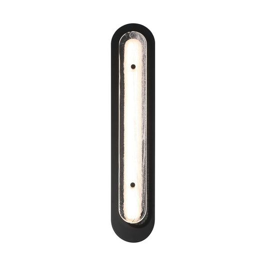 Eurofase Lighting Tramore 30" 1-Light Integrated LED Glass Shade Powder Coat Black Steel Wall Sconce