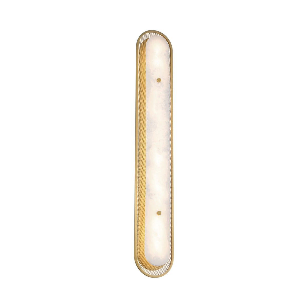 Eurofase Lighting Tramore 38" 1-Light Integrated LED Alabaster Shade Gold Steel Wall Sconce