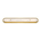 Eurofase Lighting Tramore 38" 1-Light Integrated LED Alabaster Shade Gold Steel Wall Sconce