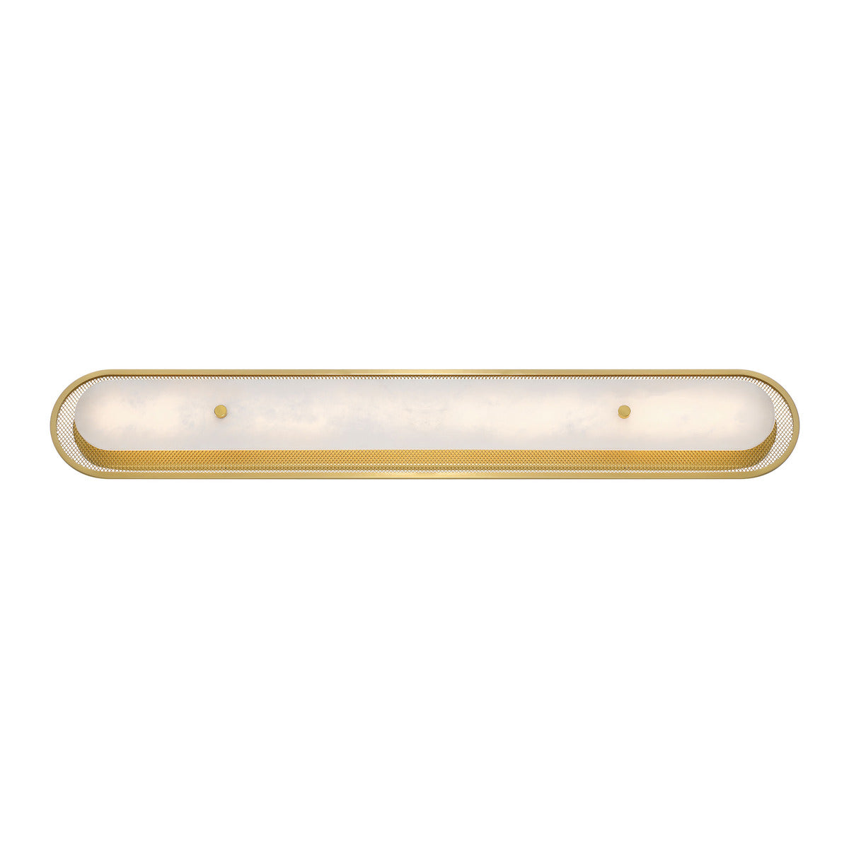 Eurofase Lighting Tramore 38" 1-Light Integrated LED Alabaster Shade Gold Steel Wall Sconce