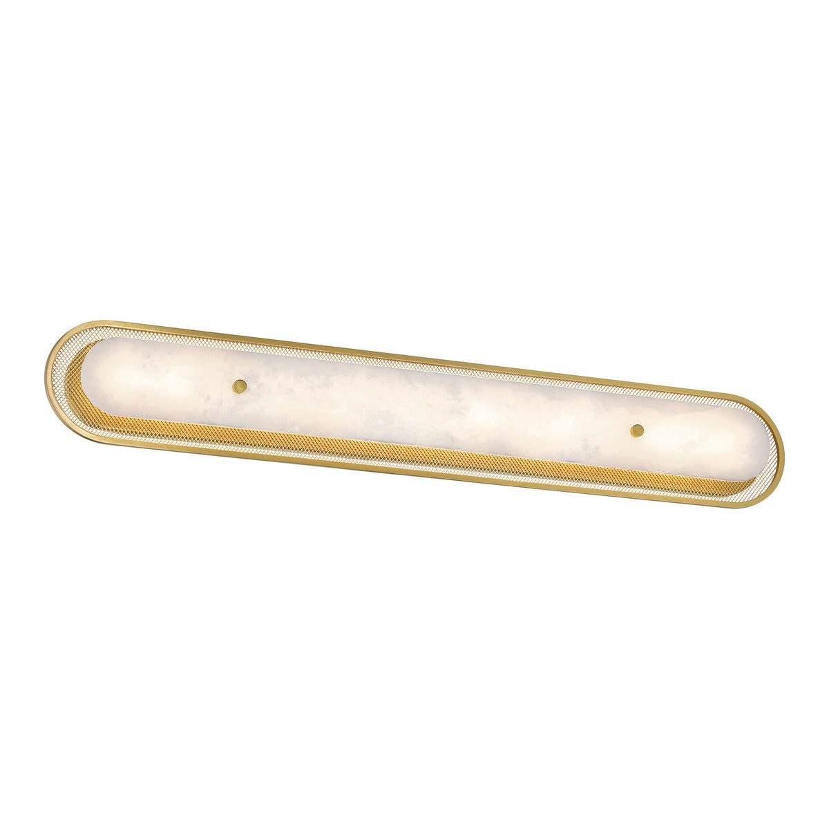 Eurofase Lighting Tramore 38" 1-Light Integrated LED Alabaster Shade Gold Steel Wall Sconce