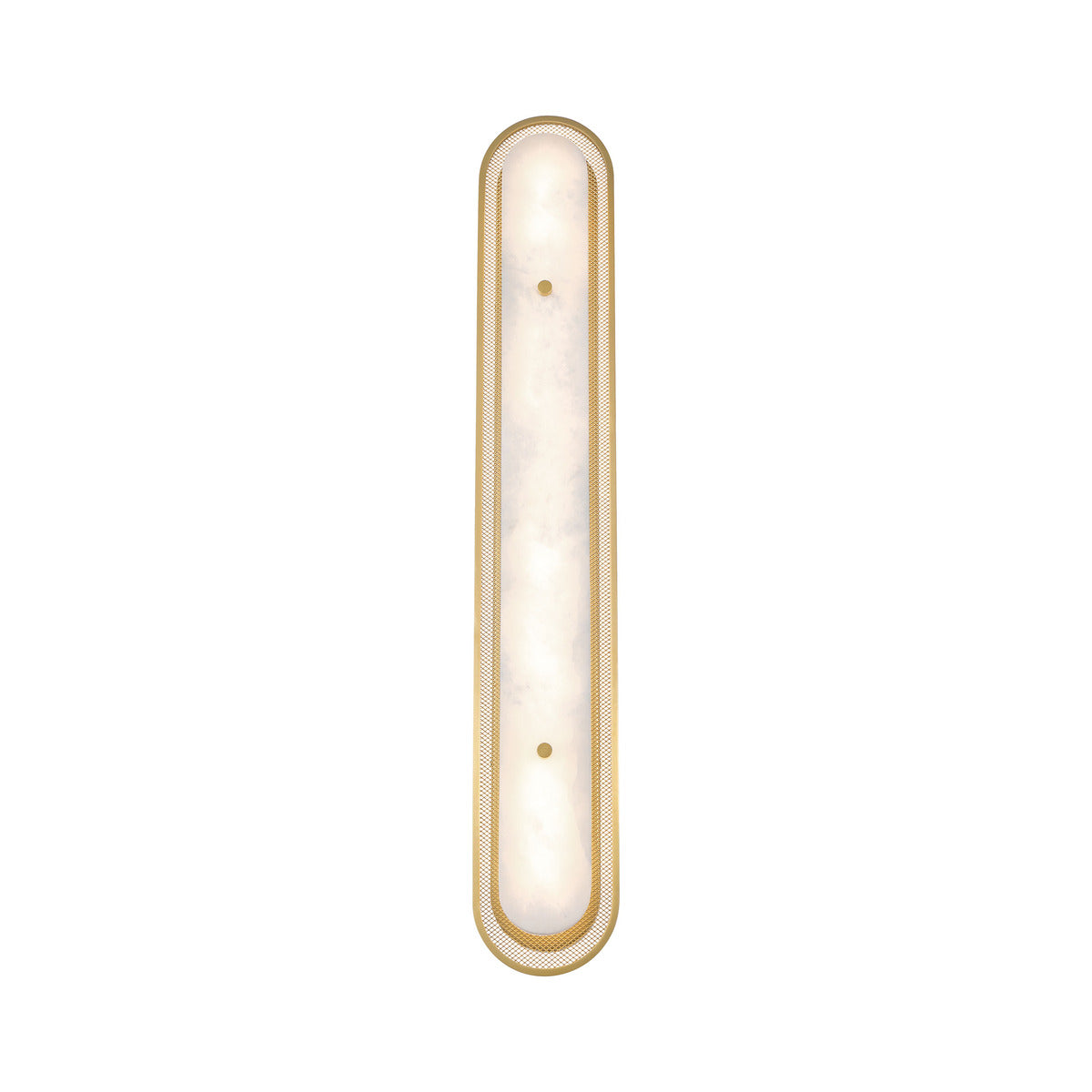 Eurofase Lighting Tramore 38" 1-Light Integrated LED Alabaster Shade Gold Steel Wall Sconce