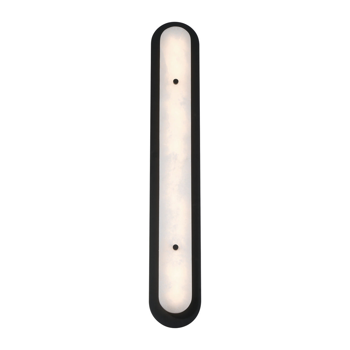 Eurofase Lighting Tramore 38" 1-Light Integrated LED Alabaster Shade Powder Coat Black Steel Wall Sconce