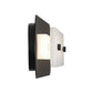 Eurofase Lighting Tramore 38" 1-Light Integrated LED Alabaster Shade Powder Coat Black Steel Wall Sconce