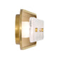 Eurofase Lighting Tramore 38" 1-Light Integrated LED Glass Shade Gold Steel Wall Sconce
