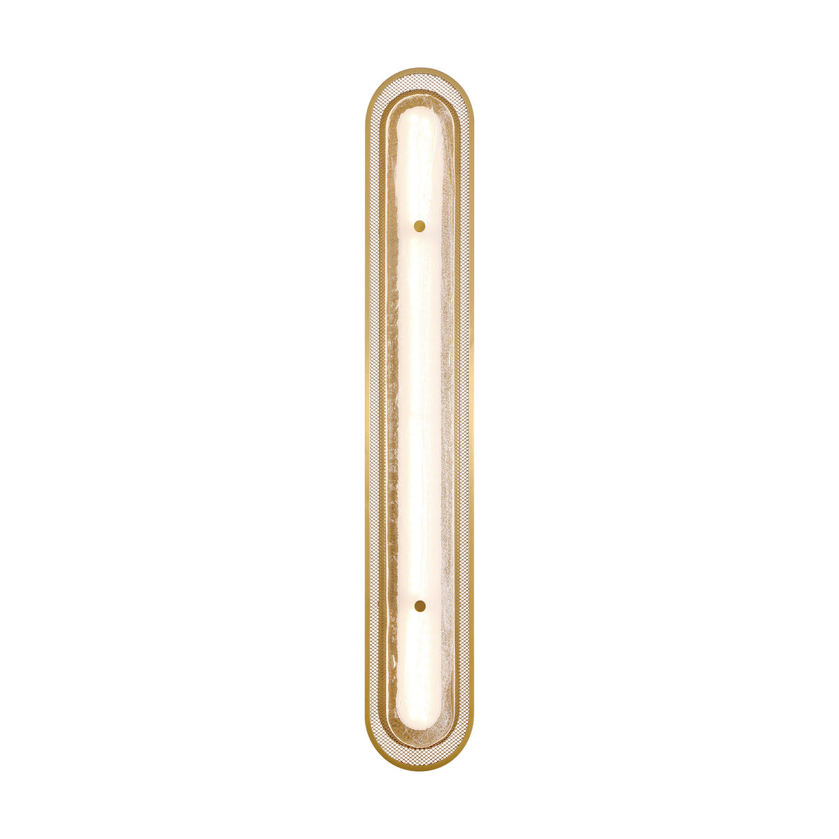 Eurofase Lighting Tramore 38" 1-Light Integrated LED Glass Shade Gold Steel Wall Sconce