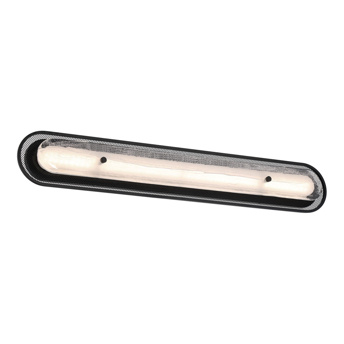 Eurofase Lighting Tramore 38" 1-Light Integrated LED Glass Shade Matte Black Steel Wall Sconce