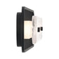 Eurofase Lighting Tramore 38" 1-Light Integrated LED Glass Shade Matte Black Steel Wall Sconce