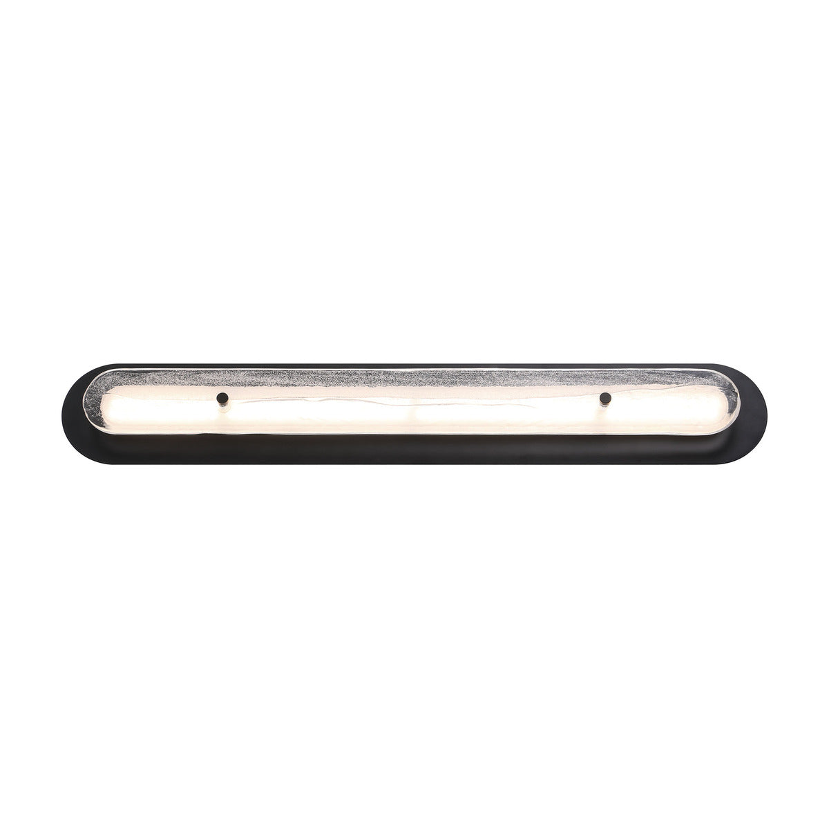 Eurofase Lighting Tramore 38" 1-Light Integrated LED Glass Shade Powder Coat Black Steel Wall Sconce