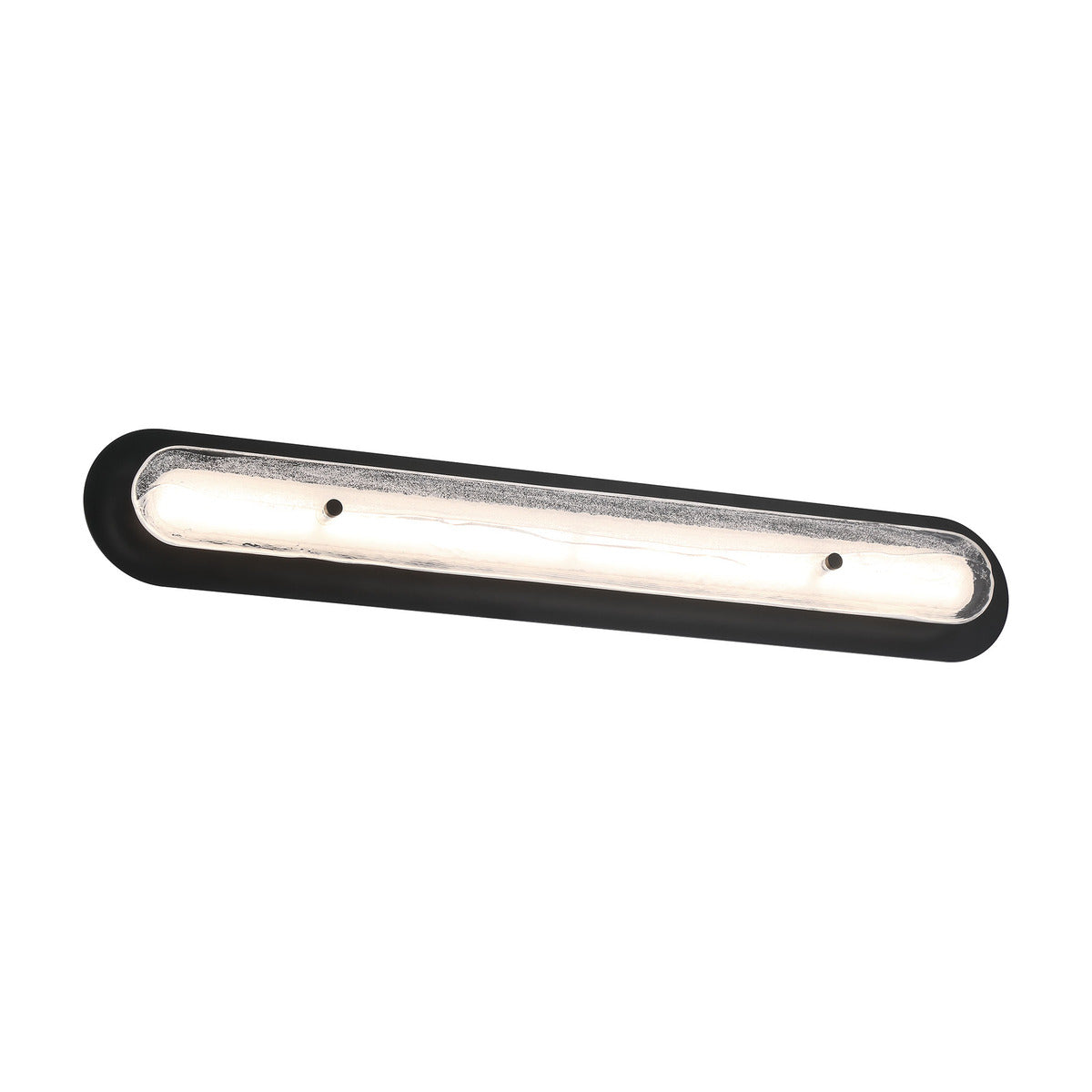 Eurofase Lighting Tramore 38" 1-Light Integrated LED Glass Shade Powder Coat Black Steel Wall Sconce