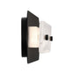 Eurofase Lighting Tramore 38" 1-Light Integrated LED Glass Shade Powder Coat Black Steel Wall Sconce