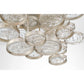 Eurofase Lighting Trento 18" 2-Light Halogen Matte Silver Wall Sconce With Hand Pressed Glass Accents