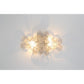 Eurofase Lighting Trento 18" 2-Light Halogen Matte Silver Wall Sconce With Hand Pressed Glass Accents