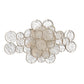 Eurofase Lighting Trento 18" 2-Light Halogen Matte Silver Wall Sconce With Hand Pressed Glass Accents