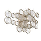 Eurofase Lighting Trento 18" 2-Light Halogen Matte Silver Wall Sconce With Hand Pressed Glass Accents