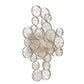 Eurofase Lighting Trento 18" 2-Light Halogen Matte Silver Wall Sconce With Hand Pressed Glass Accents