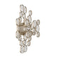 Eurofase Lighting Trento 18" 2-Light Halogen Matte Silver Wall Sconce With Hand Pressed Glass Accents