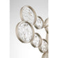Eurofase Lighting Trento 18" 2-Light Halogen Matte Silver Wall Sconce With Hand Pressed Glass Accents
