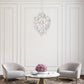 Eurofase Lighting Trento 20" 7-Light Halogen Champagne Silver Chandelier With Hand Pressed Glass Accents
