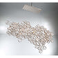 Eurofase Lighting Trento 40" 12-Light Halogen Champagne Silver Chandelier With Hand Pressed Glass Accents