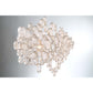 Eurofase Lighting Trento 40" 12-Light Halogen Champagne Silver Chandelier With Hand Pressed Glass Accents