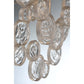 Eurofase Lighting Trento 40" 12-Light Halogen Champagne Silver Chandelier With Hand Pressed Glass Accents