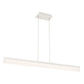 Eurofase Lighting Tunnel 47" Linear Dimmable Integrated LED White Chandelier With Frosted Acrylic Shade
