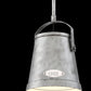 Eurofase Lighting Turin 12" Small Antique Silver Incandescent Round Pendant Light