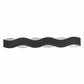 Eurofase Lighting Vaughan 40" Dimmable LED Metal Bath Bar With Silver & Black Wavy Metal Shade