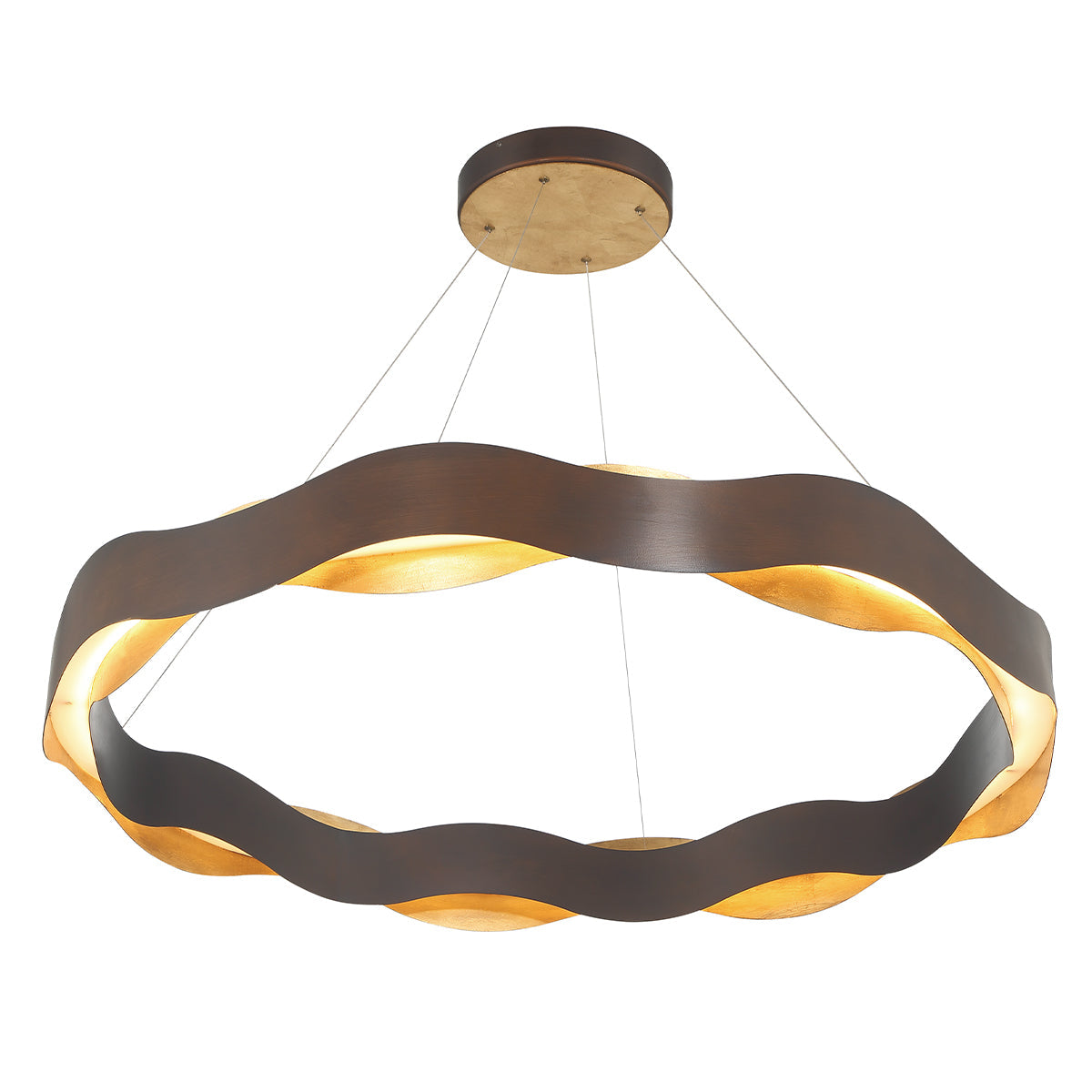 Eurofase Lighting Vaughan 46" Dimmable Integrated LED Bronze Gold Chandelier