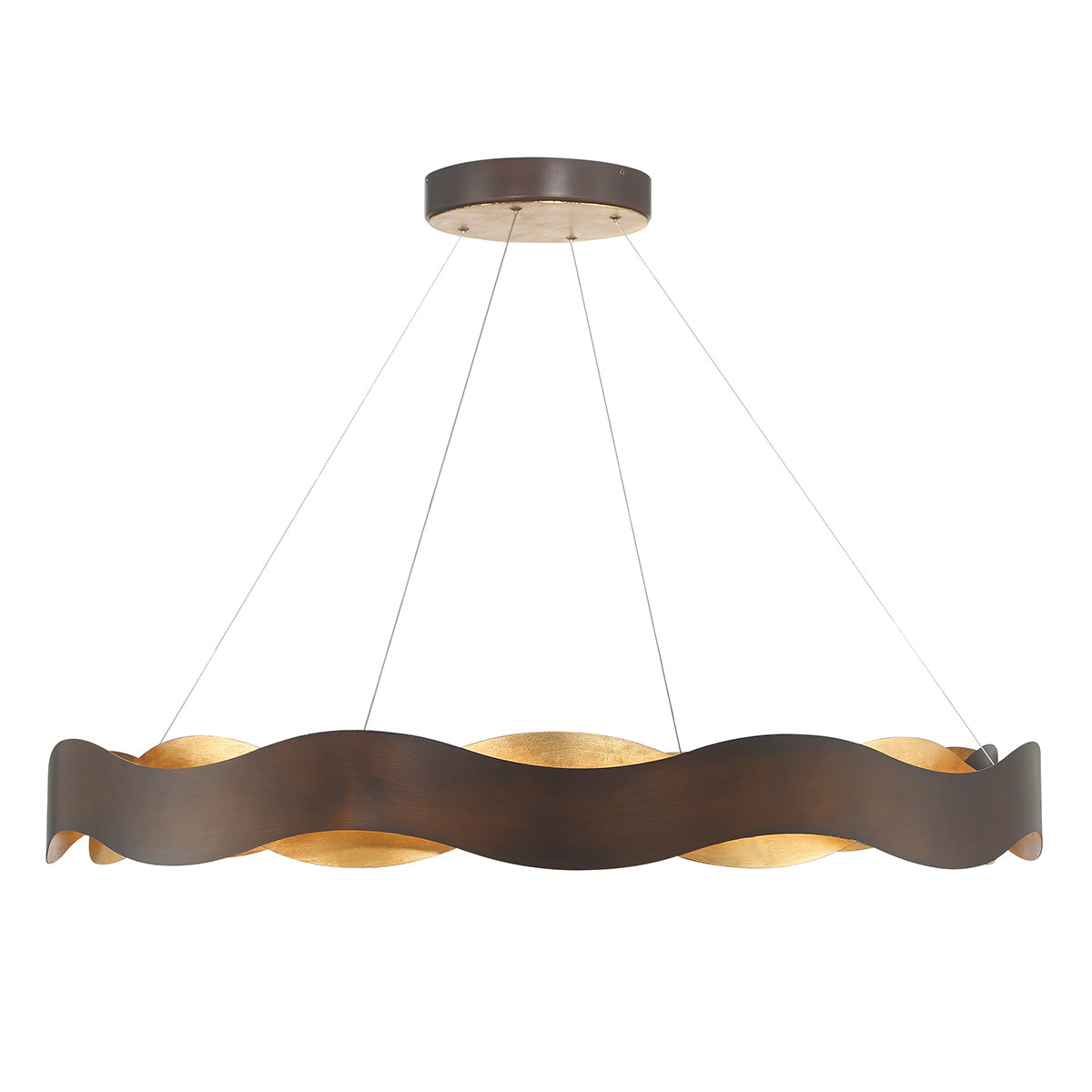 Eurofase Lighting Vaughan 46" Dimmable Integrated LED Bronze Gold Chandelier
