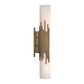 Eurofase Lighting Venna 16" 1-Light Integrated LED Alabaster Shade Antique Brass Steel Wall Sconce