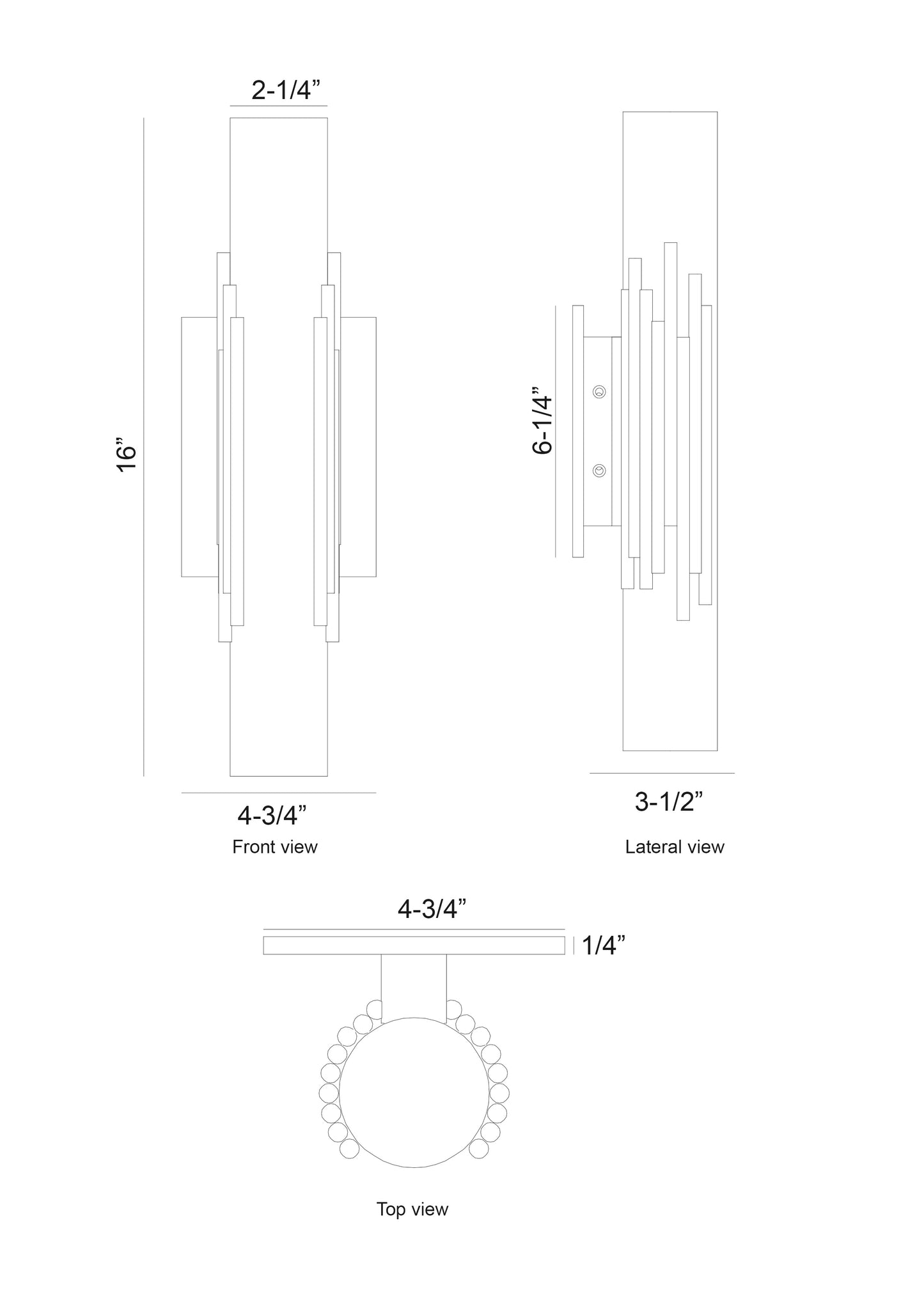 Eurofase Lighting Venna 16" 1-Light Integrated LED Alabaster Shade Antique Brass Steel Wall Sconce