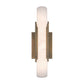 Eurofase Lighting Venna 16" 1-Light Integrated LED Alabaster Shade Antique Brass Steel Wall Sconce