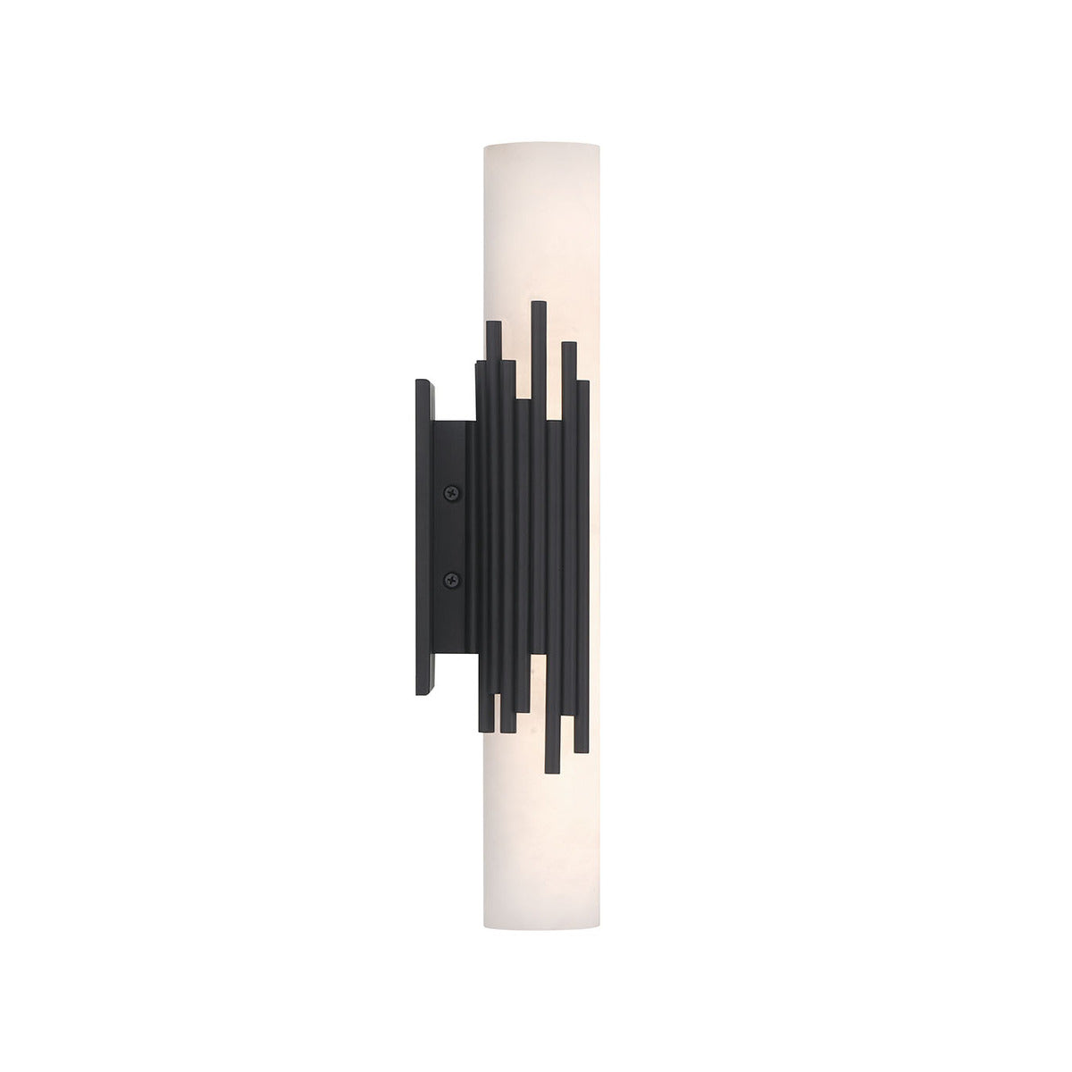 Eurofase Lighting Venna 16" 1-Light Integrated LED Alabaster Shade Urban Bronze Steel Wall Sconce