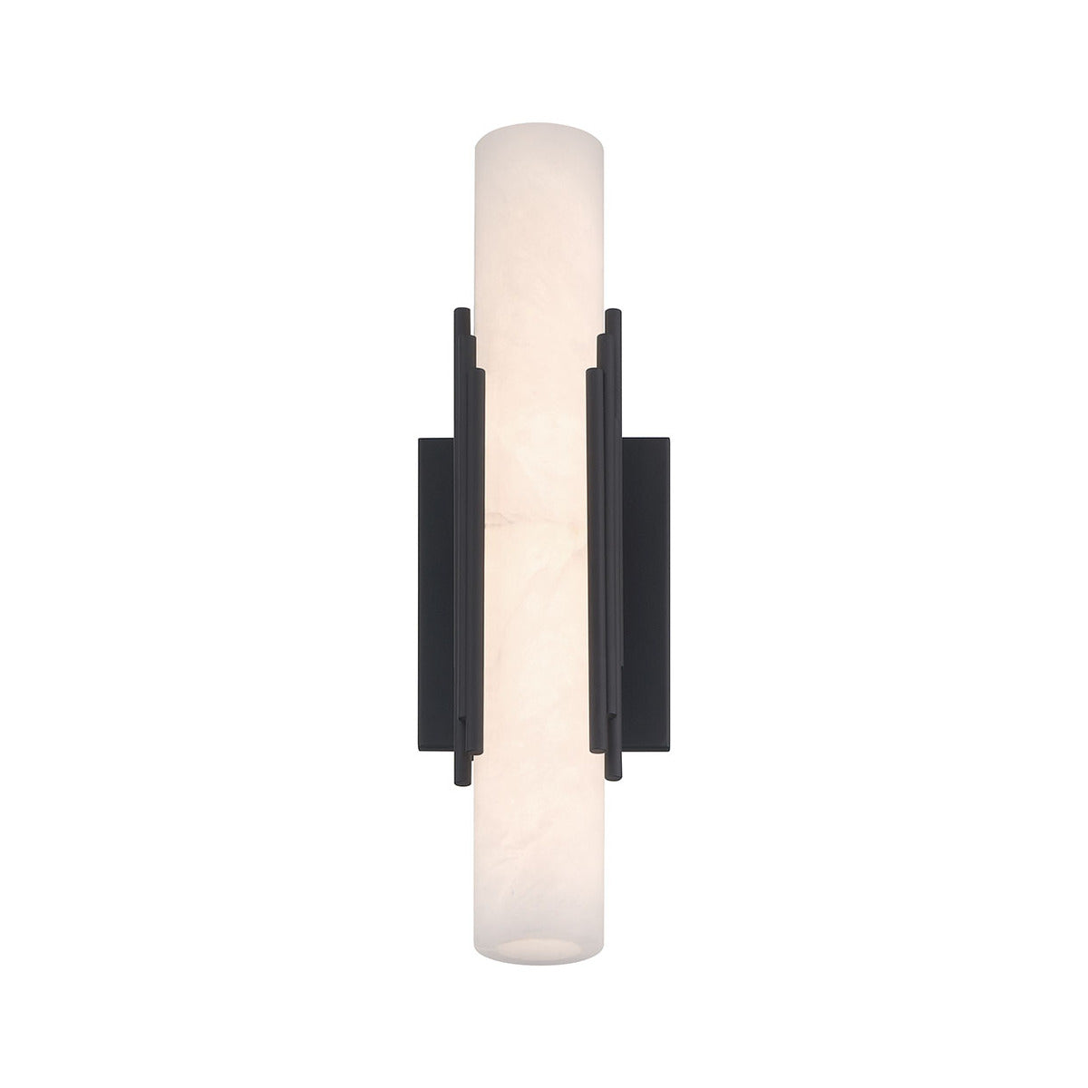 Eurofase Lighting Venna 16" 1-Light Integrated LED Alabaster Shade Urban Bronze Steel Wall Sconce